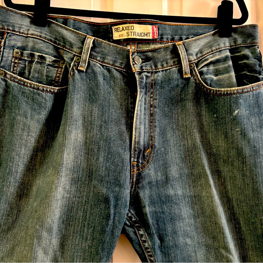 Levi’s Men’s Relaxed Straight Blue Jeans